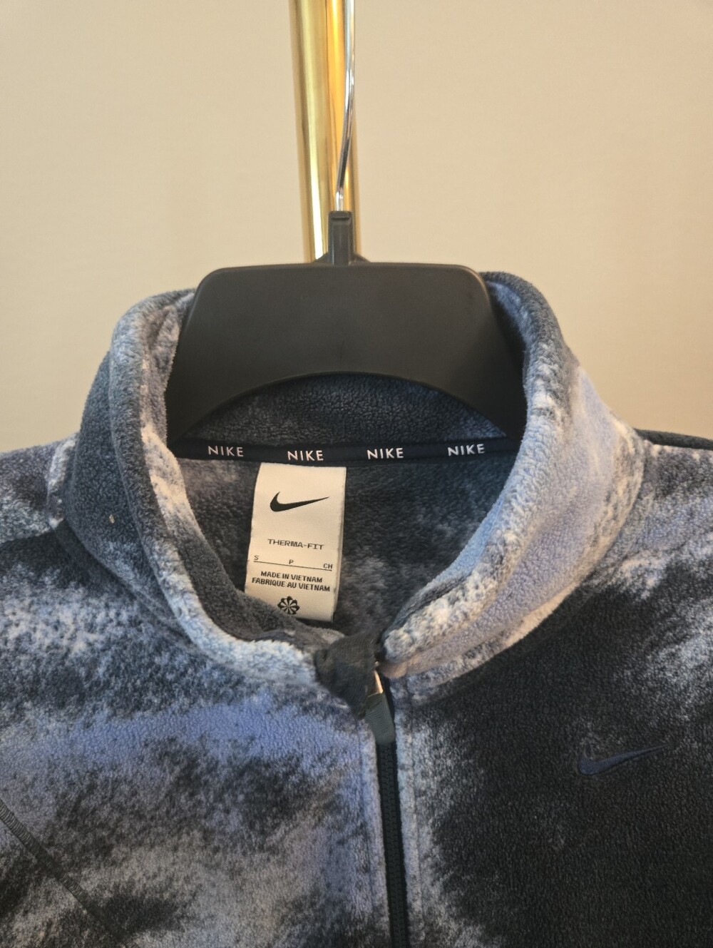 Nike One TF AOP Polar Jacket - Women's 1/4-Zip Cropped Pullover Size Small - Picture 4 of 9
